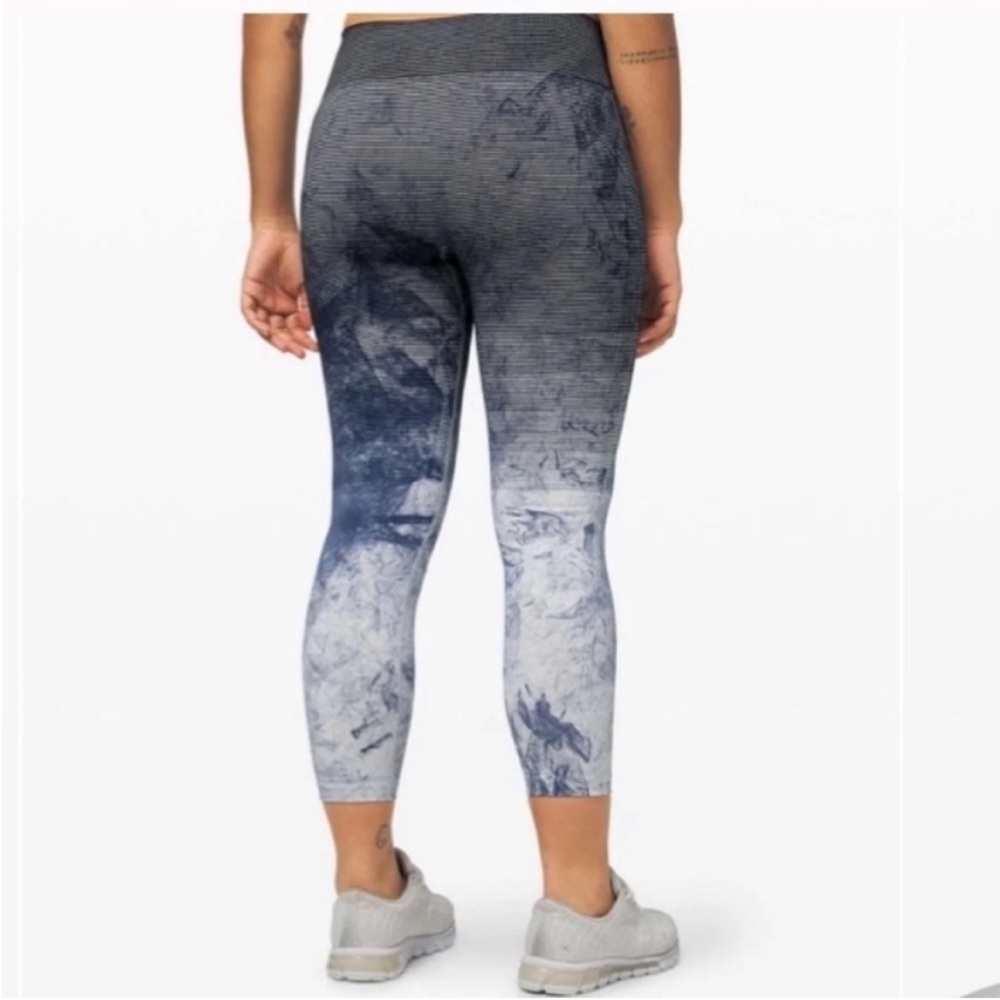 Lululemon Ebb To Train Tight Wash Leggings.